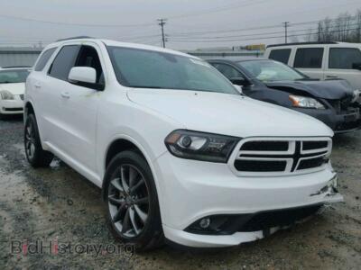 2018 Dodge DURANGO Durango GT, white — VIN 1C4RDJDGXJC174165, Copart