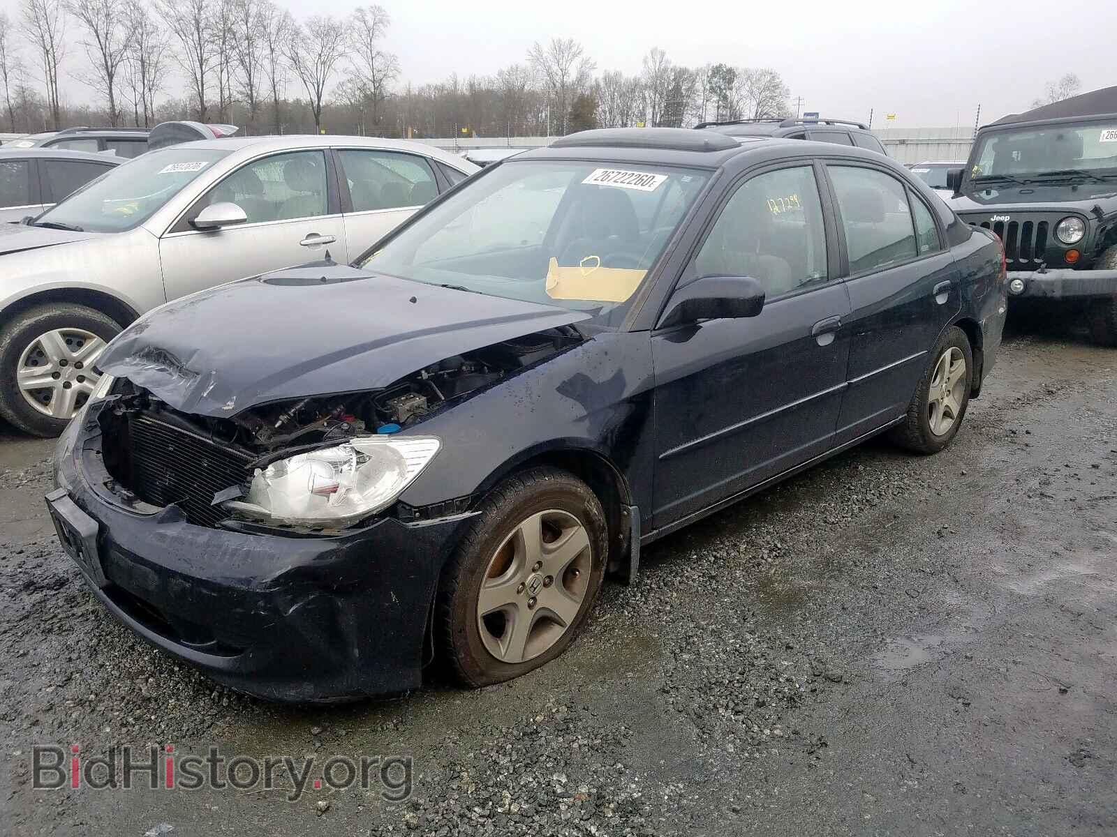 2005 HONDA CIVIC - VIN: 2HGES25835H547861 - Фото 2