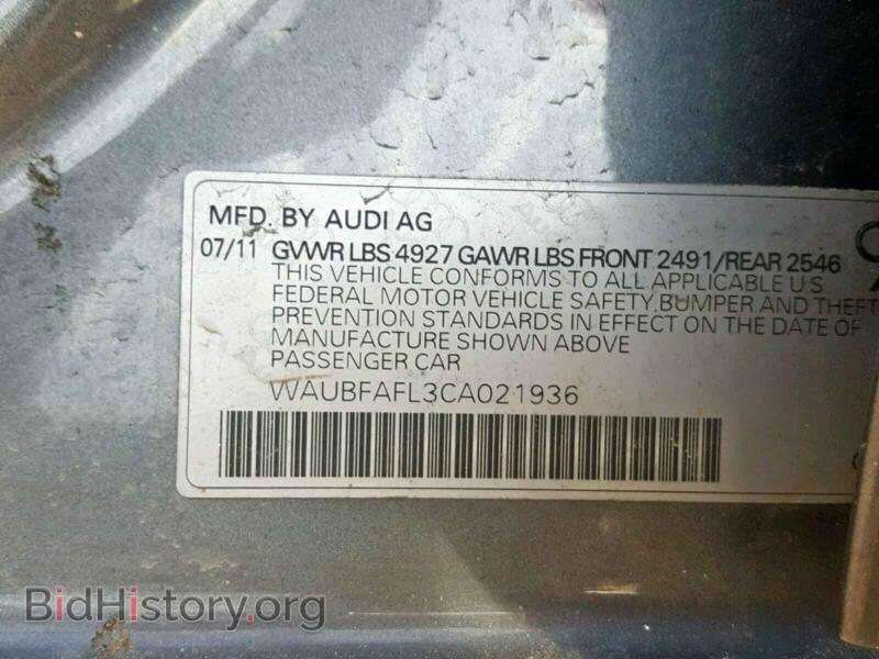 2012 Audi A4 (VIN WAUBFAFL3CA021936) — фото 10 из 10