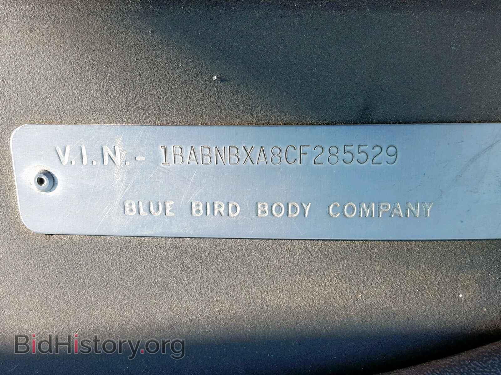 2012 BLUE BIRD ALL MODELS - VIN: 1BABNBXA8CF285529 - Фото 10