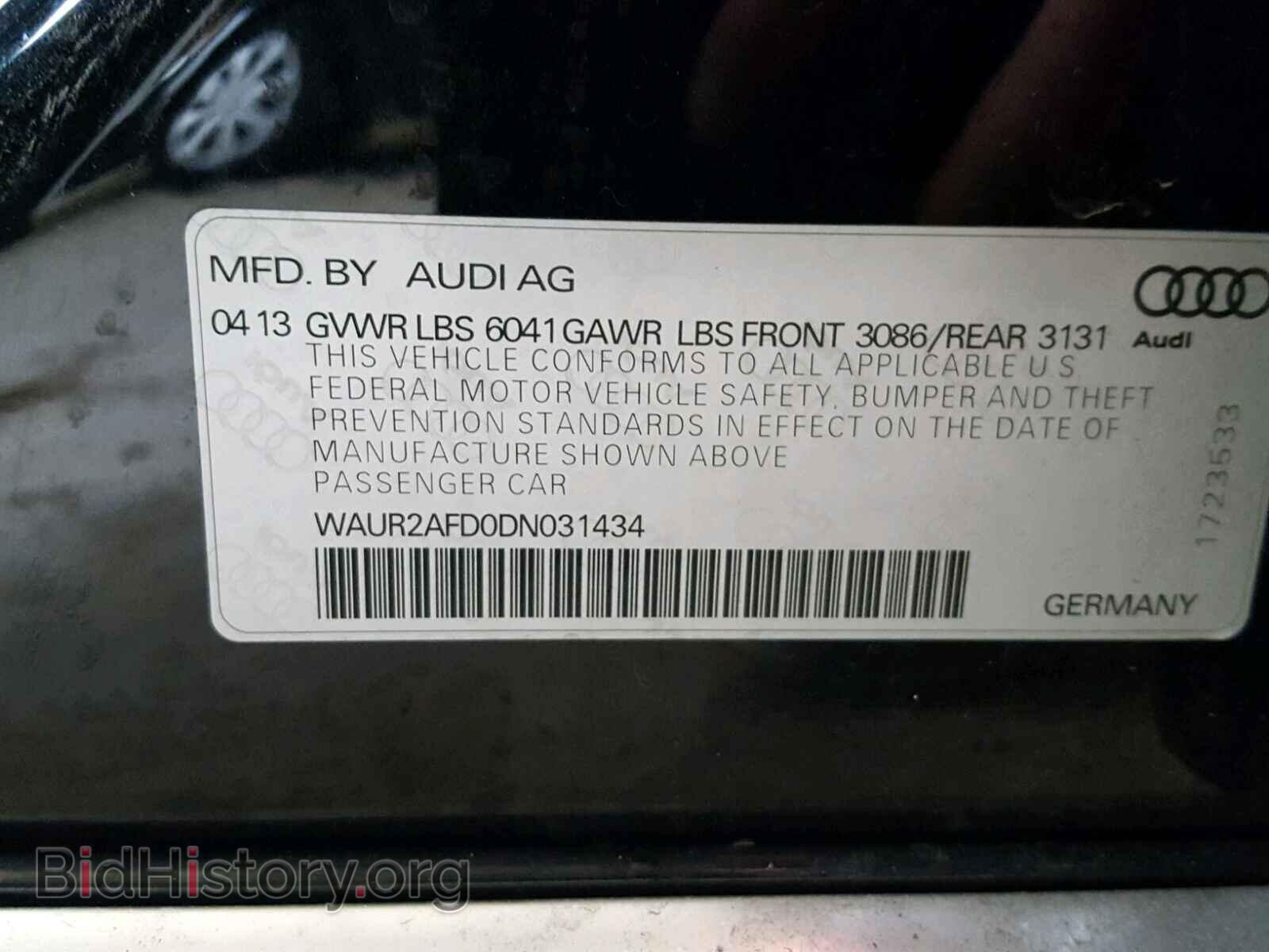 2013 AUDI A8 - VIN: WAUR2AFD0DN031434 - Photo 10