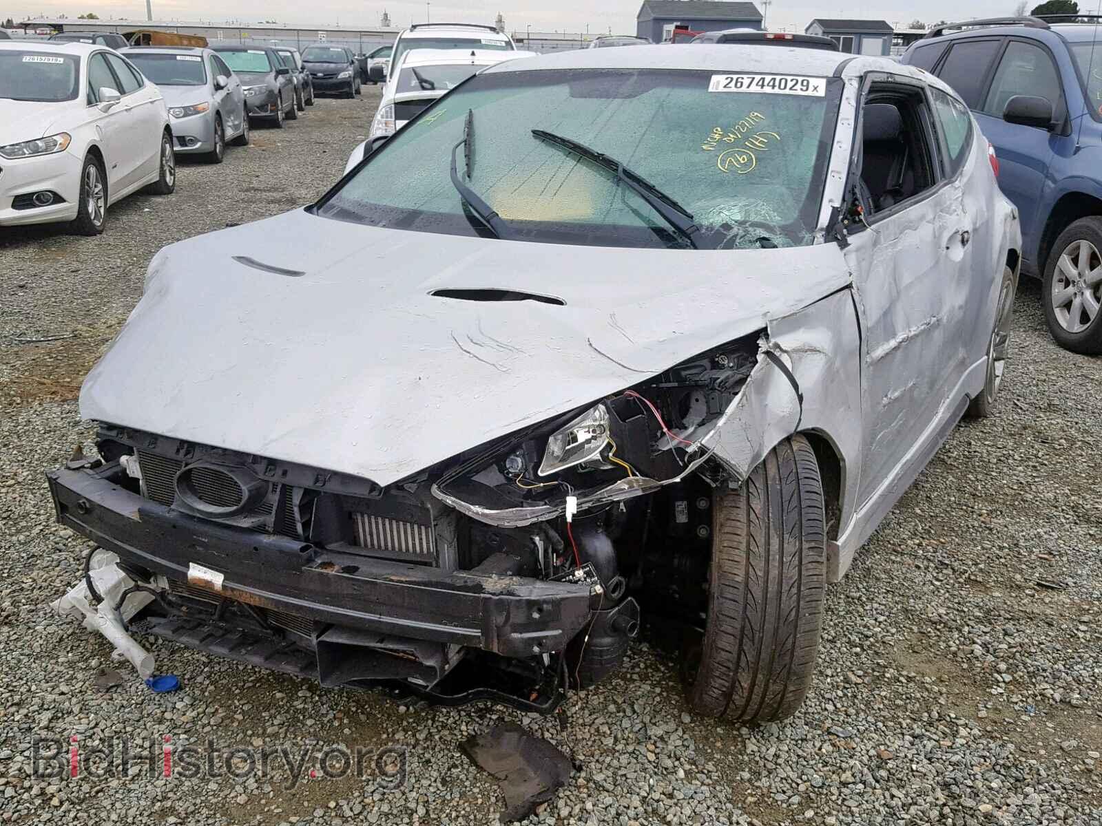 2013 HYUNDAI VELOSTER - VIN: KMHTC6AE0DU158043 - Фото 2