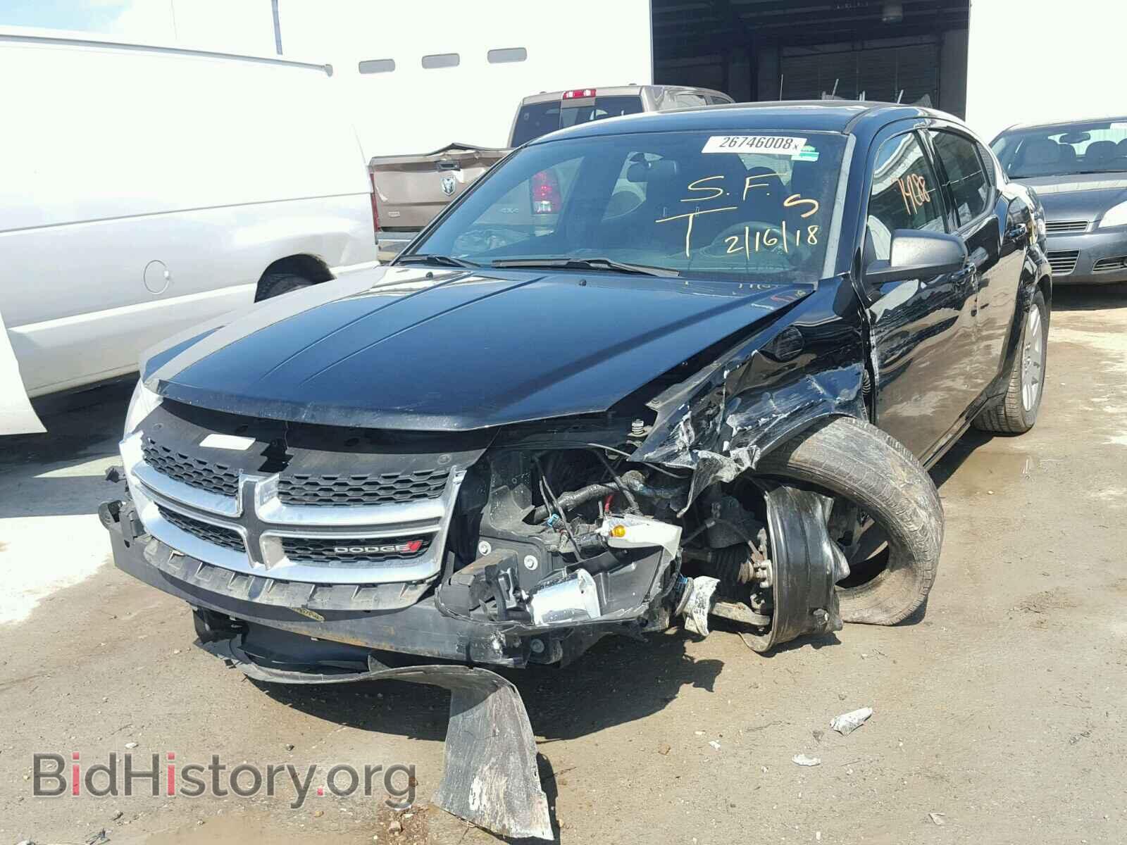 2014 DODGE AVENGER - VIN: 1C3CDZAB0EN126301 - Фото 2