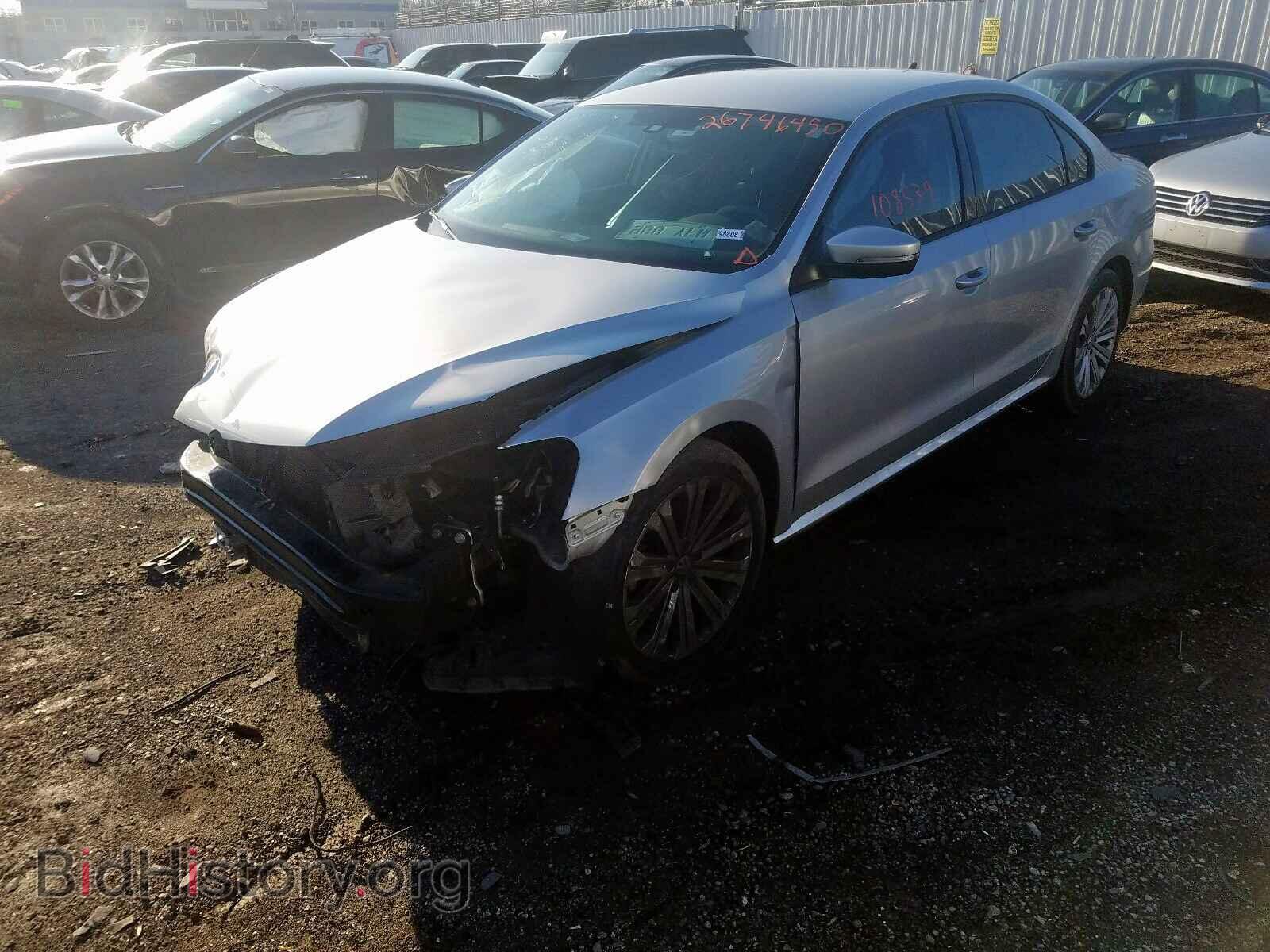 2014 VOLKSWAGEN PASSAT - VIN: 1VWAP7A39EC026682 - Фото 2
