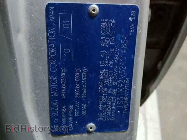 2002 SUZUKI XL7 PLUS - VIN: JS3TX92V524114854 - Photo 10