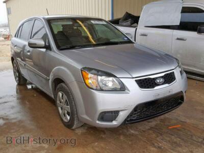 2011 Kia RIO BASE, серый — VIN KNADH5A30B6809009, Copart