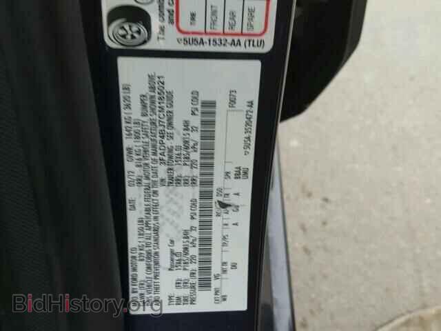 2012 FORD FIESTA - VIN: 3FADP4BJ7CM185021 - Фото 10