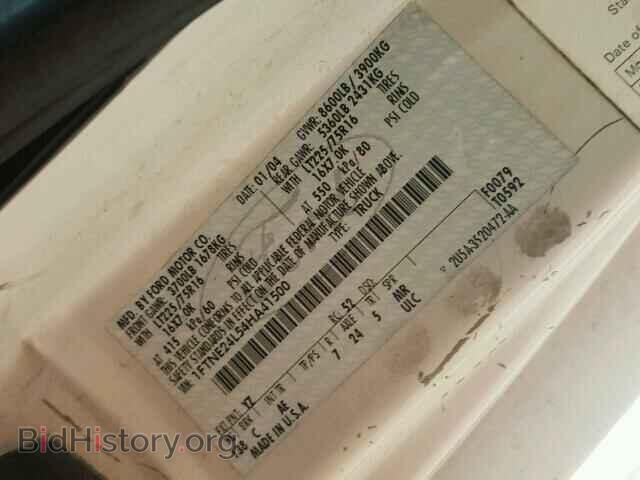2004 FORD ECONOLINE - VIN: 1FTNE24L54HA41500 - Photo 10