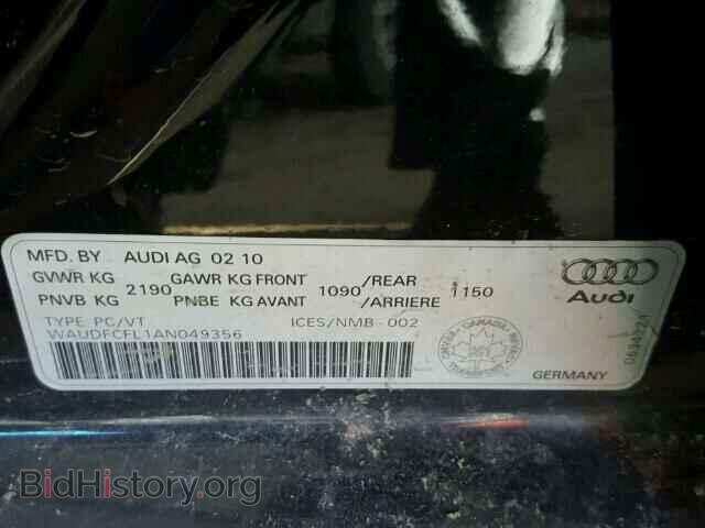 2010 AUDI A4 - VIN: WAUDFCFL1AN049356 - Photo 10
