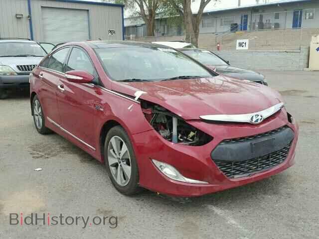 2012 Hyundai SONATA Sonata HYB (VIN KMHEC4A40CA021933) — фото 1 из 10, Copart, повреждение: передняя часть