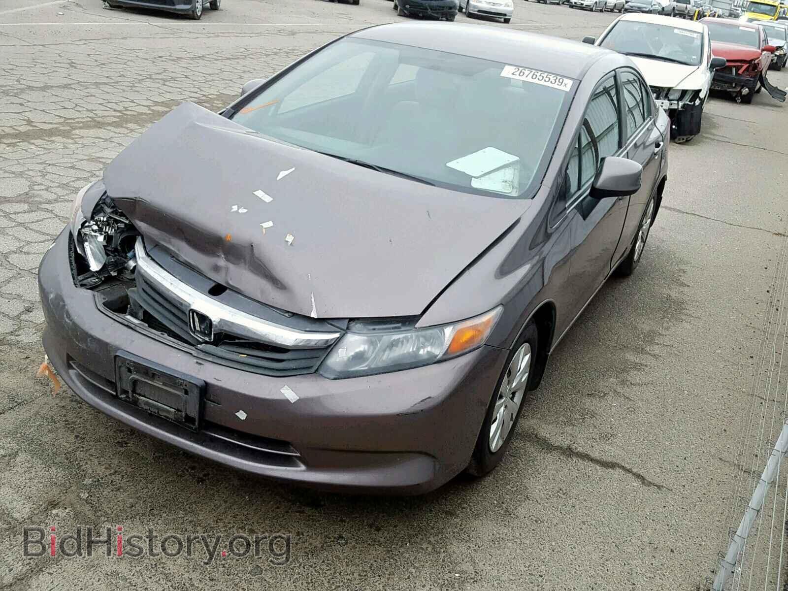 2012 HONDA CIVIC LX - VIN: 2HGFB2F53CH523887 - Фото 2