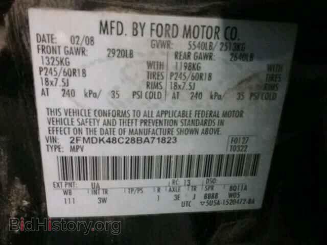 2008 FORD EDGE - VIN: 2FMDK48C28BA71823 - Фото 10