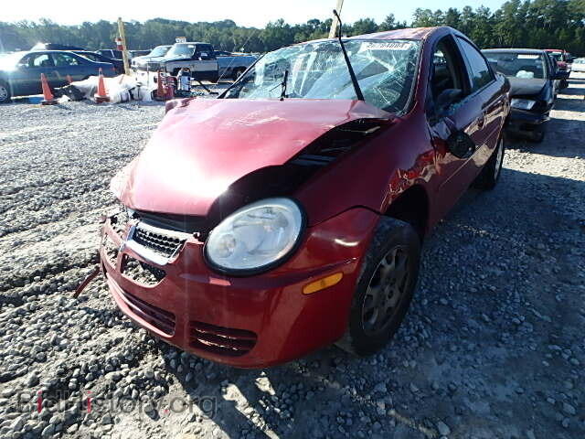 2005 DODGE NEON - VIN: 1B3ES56C95D185701 - Фото 2