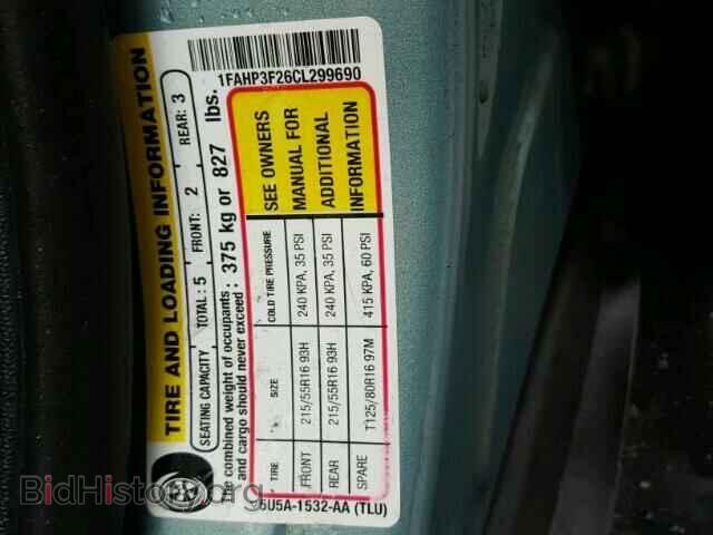 2012 FORD FOCUS - VIN: 1FAHP3F26CL299690 - Фото 10