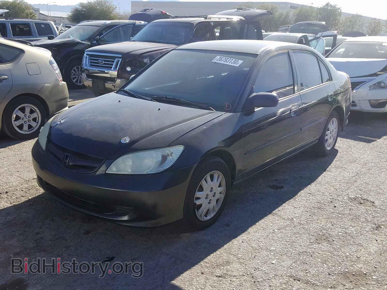 2004 HONDA CIVIC LX - VIN: 2HGES15544H584643 - Фото 2