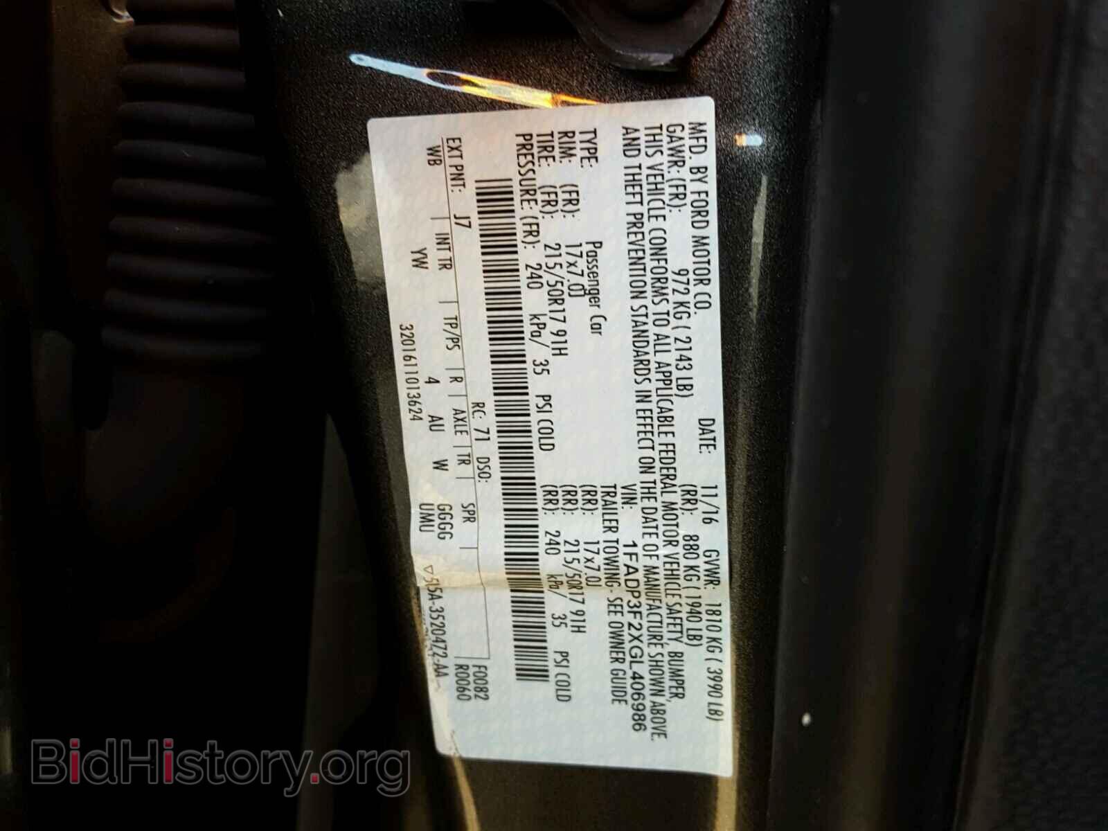 2016 FORD FOCUS - VIN: 1FADP3F2XGL406986 - Photo 10