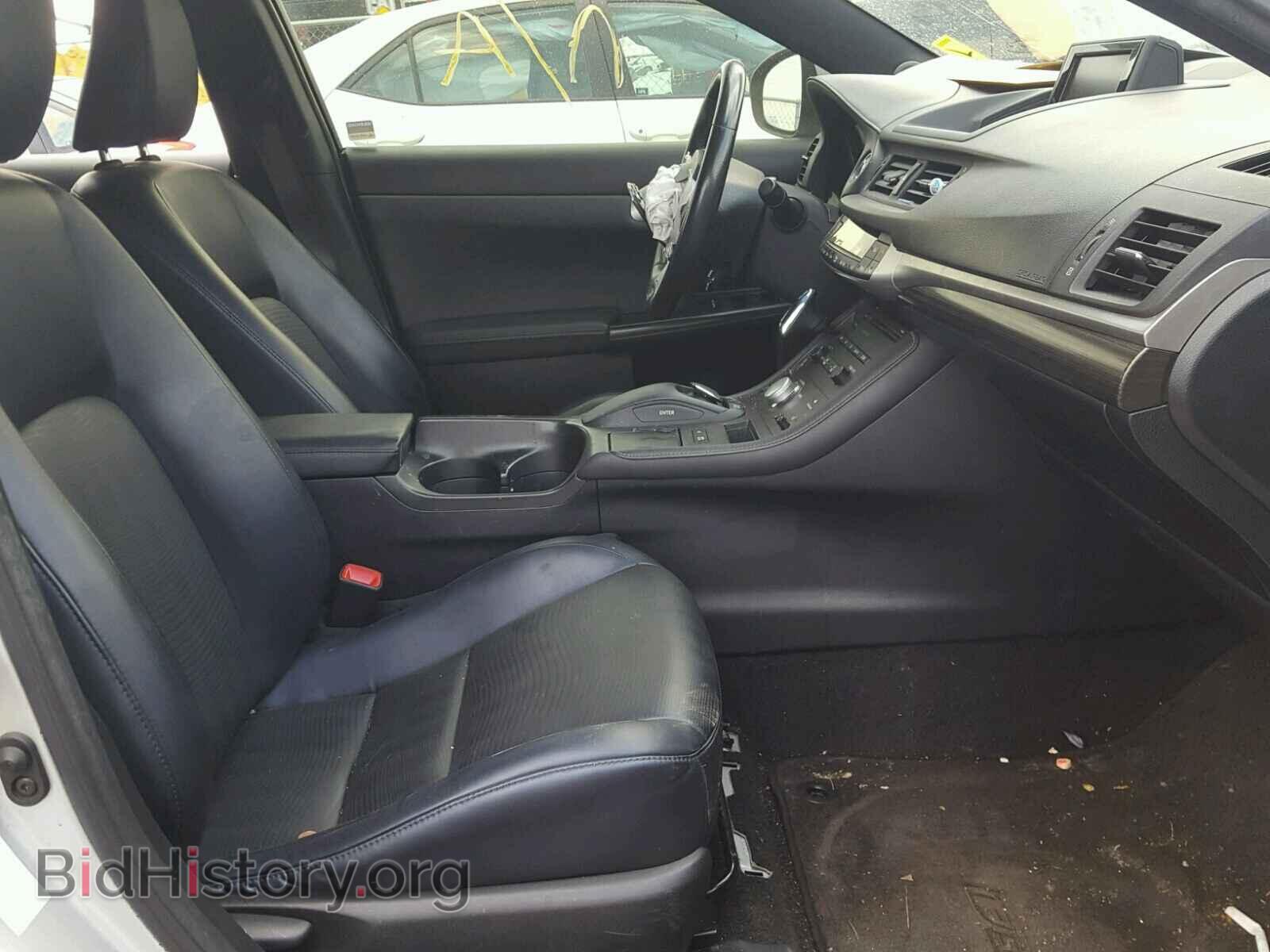 2012 LEXUS CT 200 - VIN: JTHKD5BH2C2062181 - Фото 5