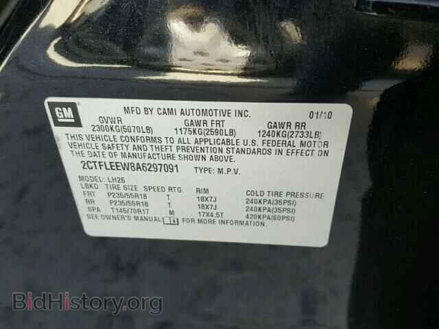 2010 GMC TERRAIN - VIN: 2CTFLEEW8A6297091 - Photo 10