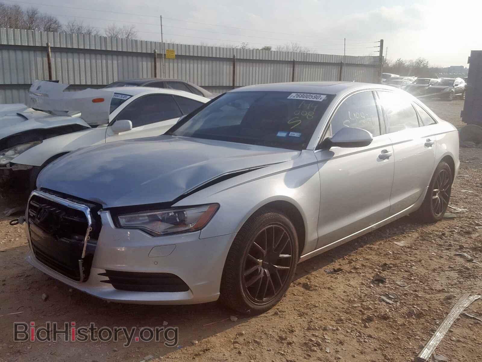 2014 AUDI A6 - VIN: WAUGFAFC5EN144008 - Фото 2