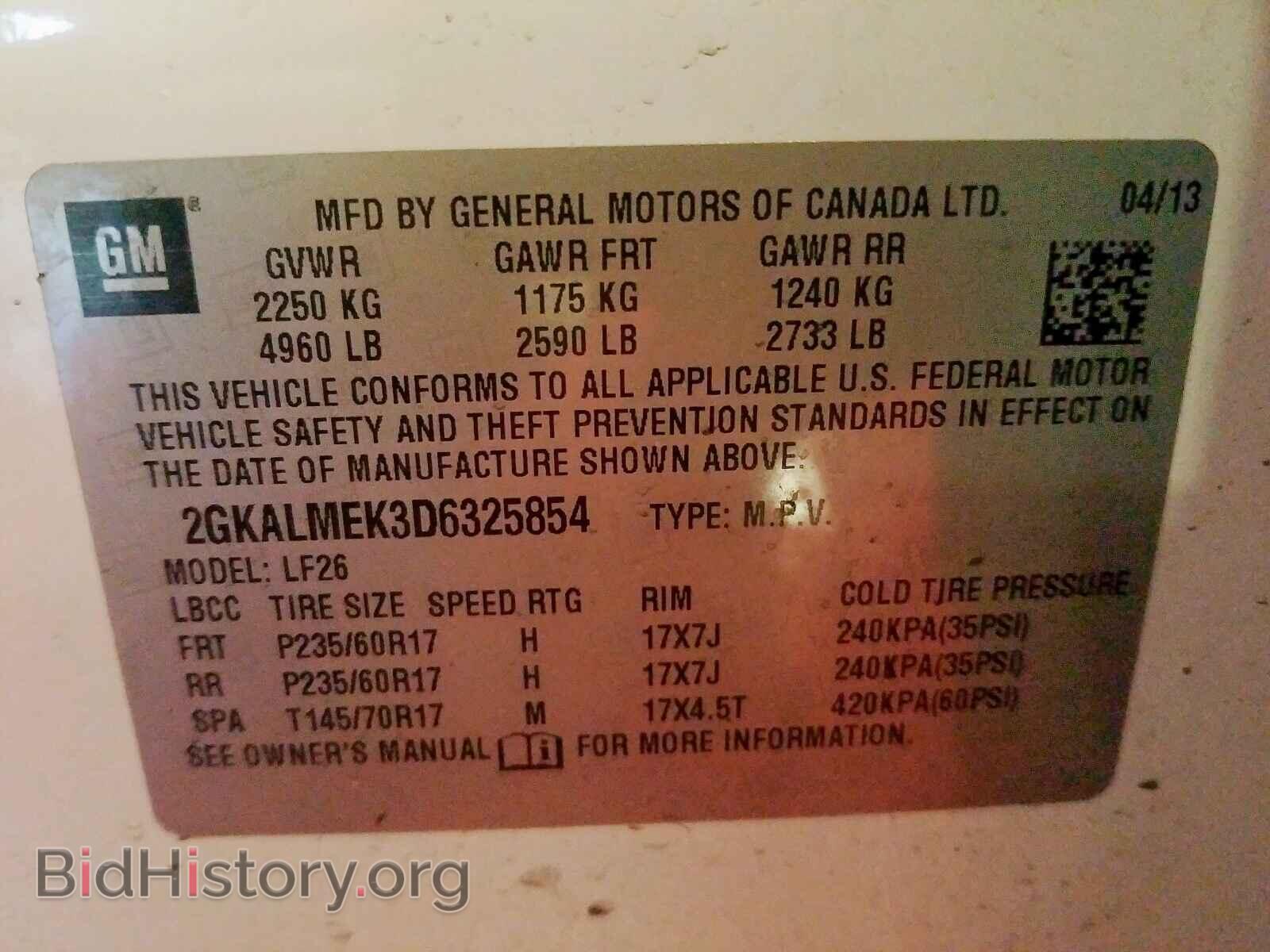 2013 GMC TERRAIN SL - VIN: 2GKALMEK3D6325854 - Фото 10