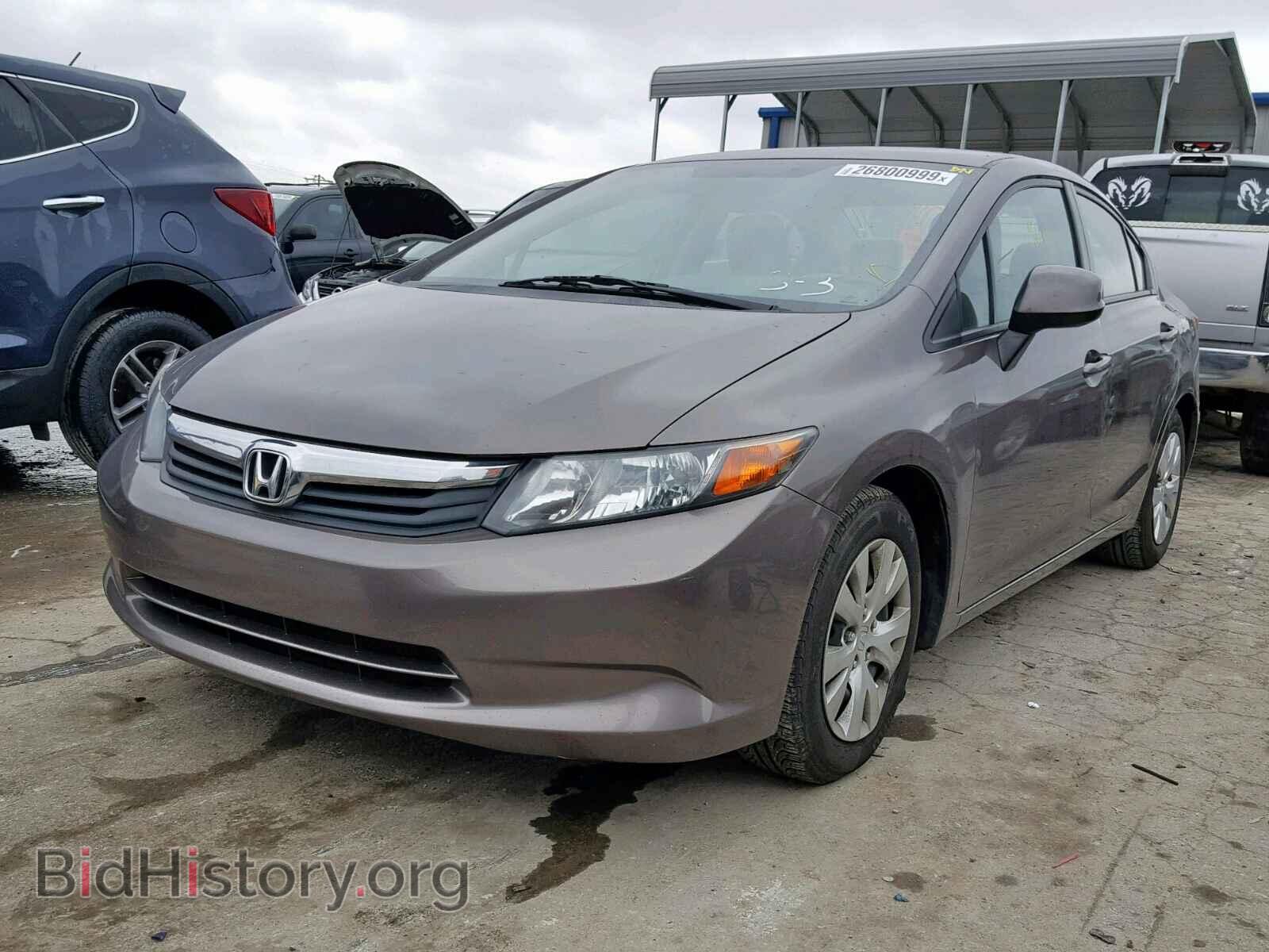 2012 HONDA CIVIC LX - VIN: 2HGFB2F52CH559375 - Фото 2