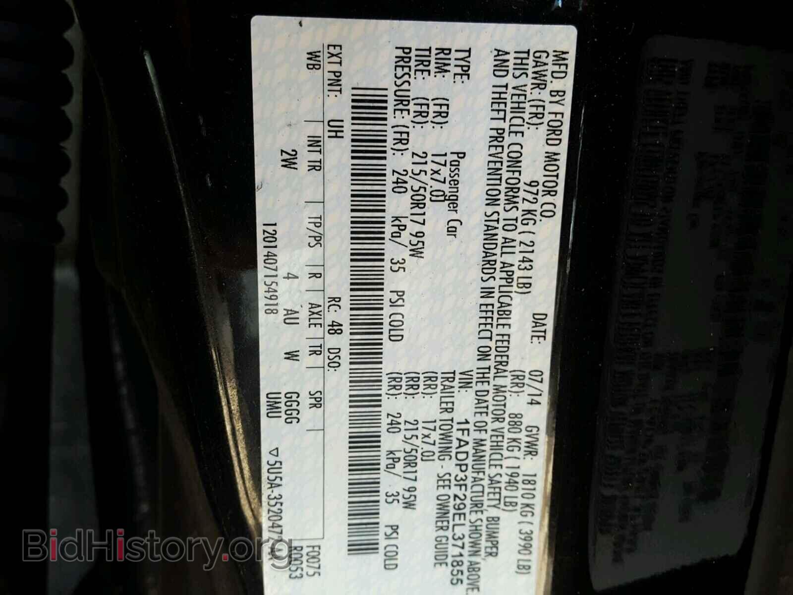 2014 FORD FOCUS - VIN: 1FADP3F29EL371855 - Photo 10