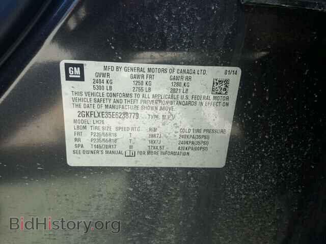 2014 GMC TERRAIN - VIN: 2GKFLXE35E6238779 - Фото 10