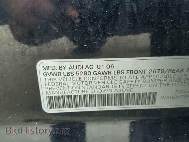 2006 AUDI A6 - VIN: WAUDH74F76N133252 - Фото 10