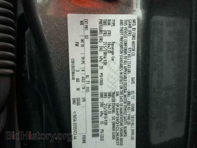 2012 FORD FOCUS - VIN: 1FAHP3M21CL363637 - Фото 10