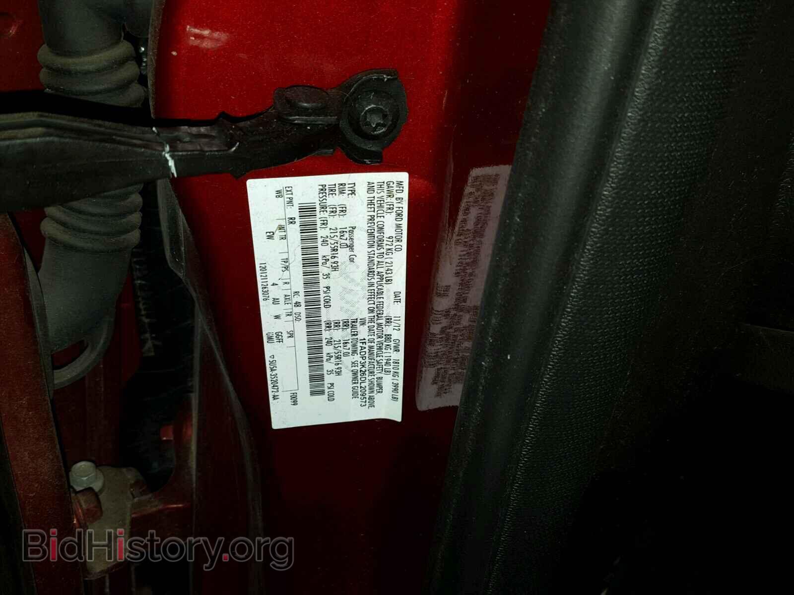 2013 FORD FOCUS - VIN: 1FADP3K26DL209573 - Фото 10