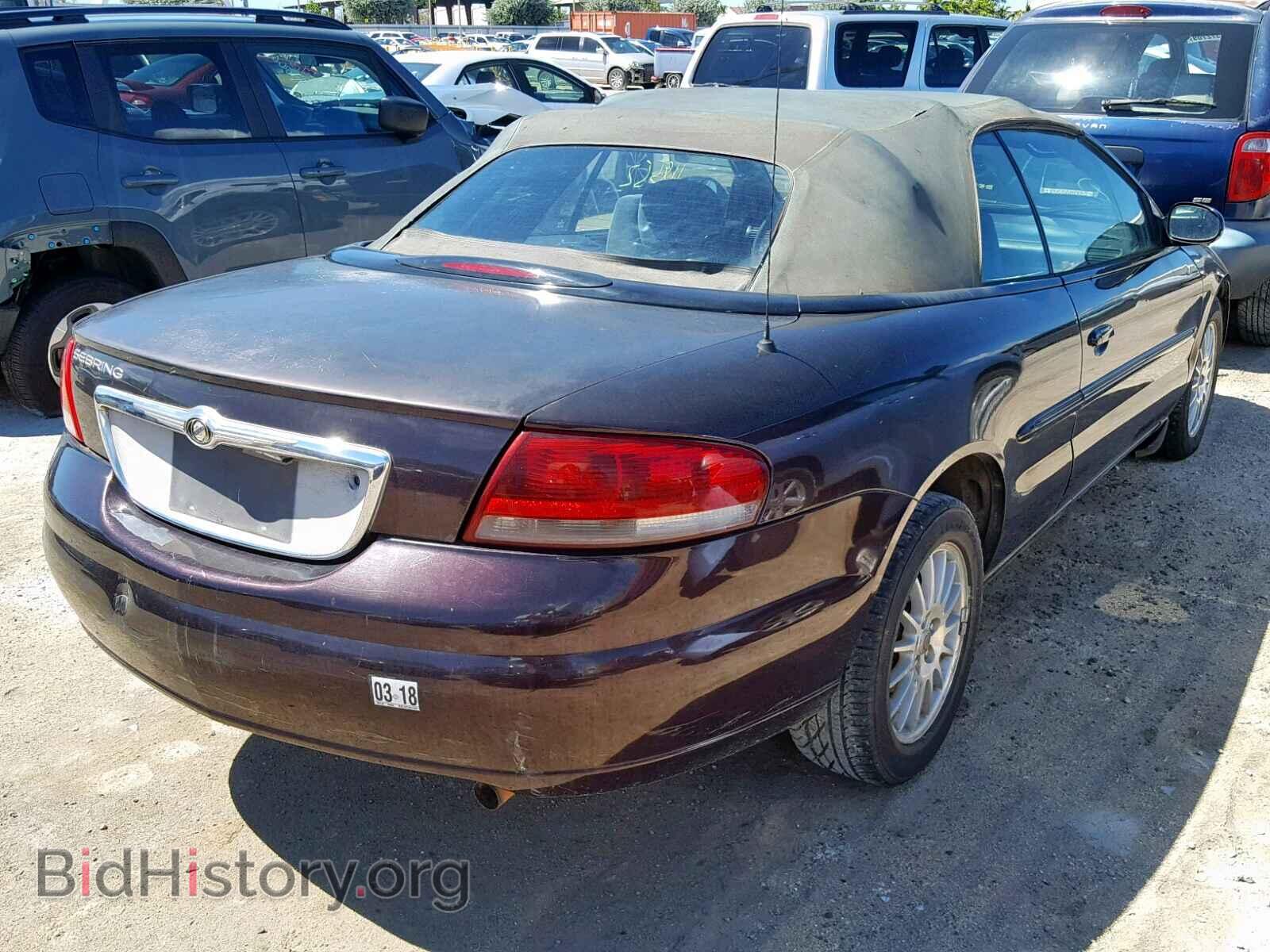 2004 CHRYSLER SEBRING - VIN: 1C3EL45X74N244669 - Фото 4