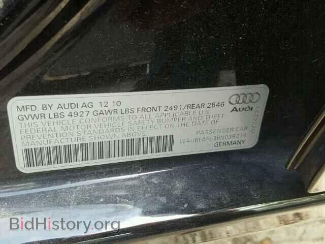 2011 AUDI A4 - VIN: WAUBFAFL3BN038274 - Фото 10