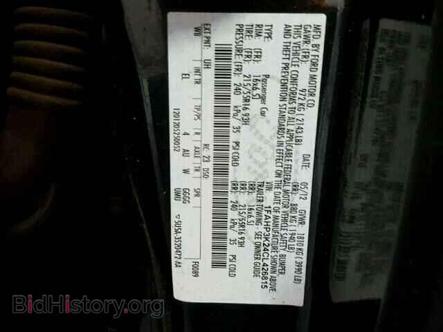 2012 FORD FOCUS - VIN: 1FAHP3K24CL426815 - Photo 10