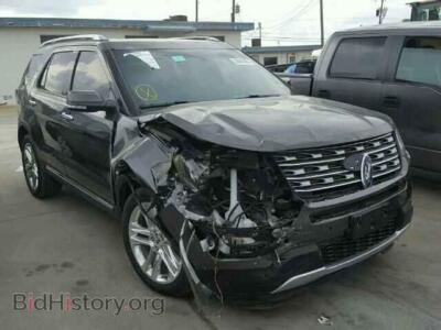 2016 Ford EXPLORER Explorer L, charcoal — VIN 1FM5K7F81GGB26399, Copart