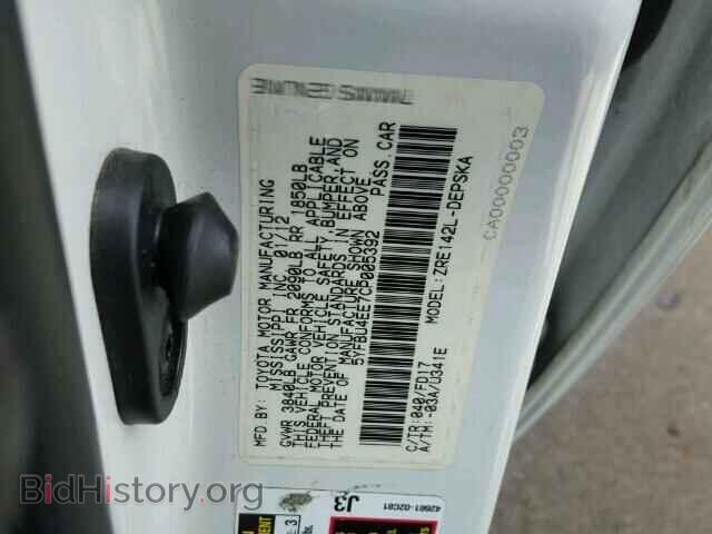 2012 TOYOTA COROLLA - VIN: 5YFBU4EE7CP005392 - Фото 10