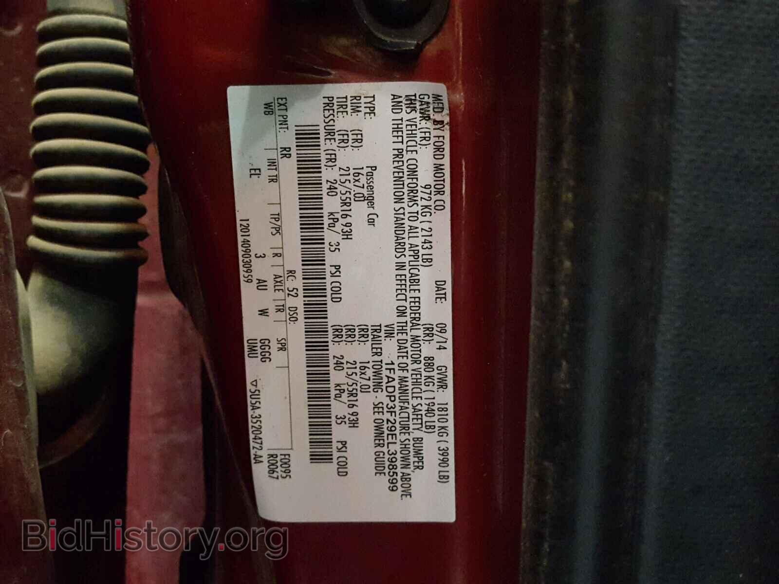 2014 FORD FOCUS - VIN: 1FADP3F29EL398599 - Photo 10