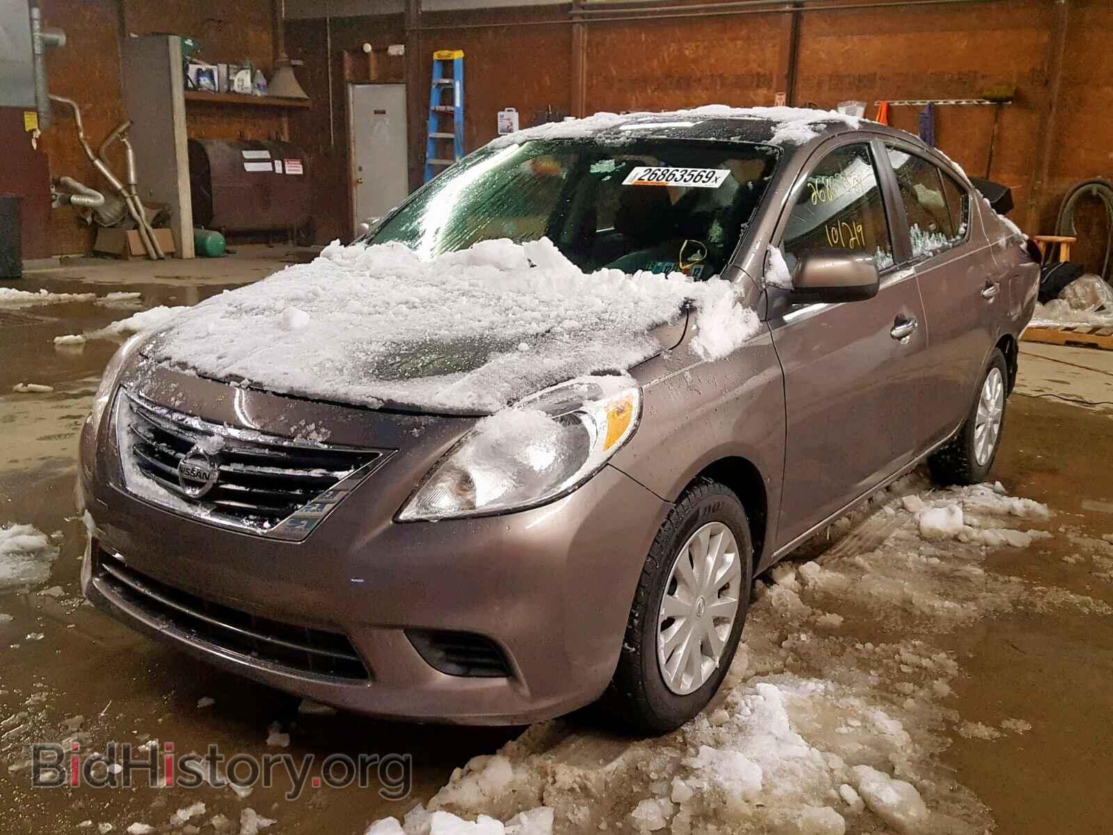 2012 NISSAN VERSA - VIN: 3N1CN7APXCL821118 - Фото 2