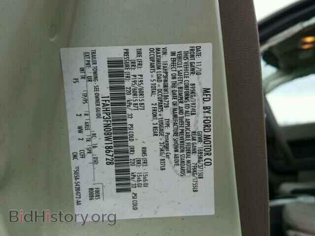 2011 FORD FOCUS - VIN: 1FAHP3FN0BW186728 - Фото 10