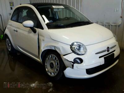 2012 Fiat 500 500 POP, white — VIN 3C3CFFAR3CT146318, Copart