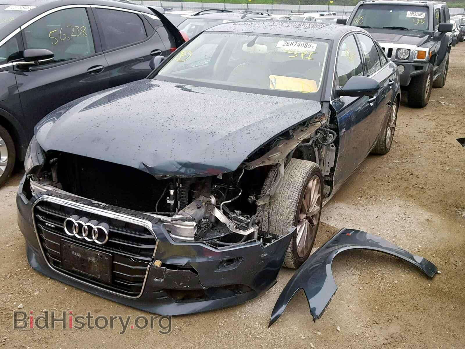 2012 AUDI A6 - VIN: WAUGGAFC7CN050237 - Фото 2