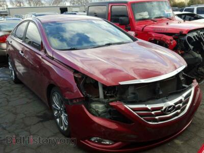 2012 Hyundai SONATA Sonata SE, красный — VIN 5NPEC4AC9CH391427, Copart