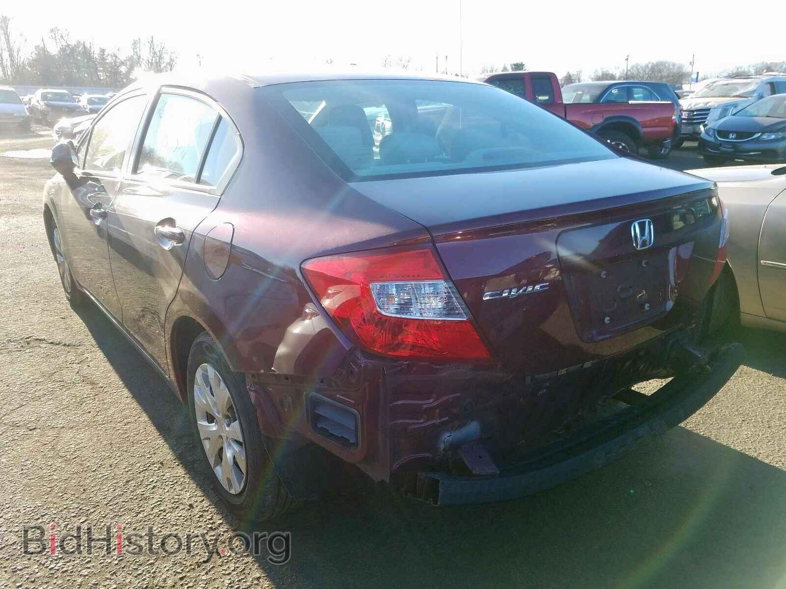 2012 HONDA CIVIC LX - VIN: 19XFB2F52CE327689 - Фото 3