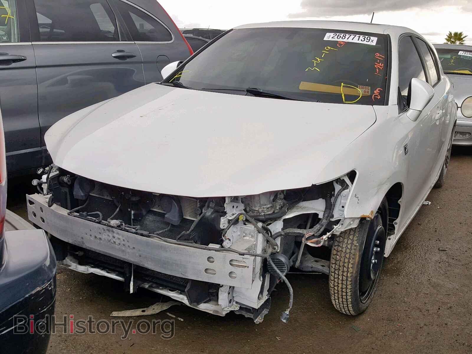 2012 LEXUS CT 200 - VIN: JTHKD5BH3C2065526 - Фото 2