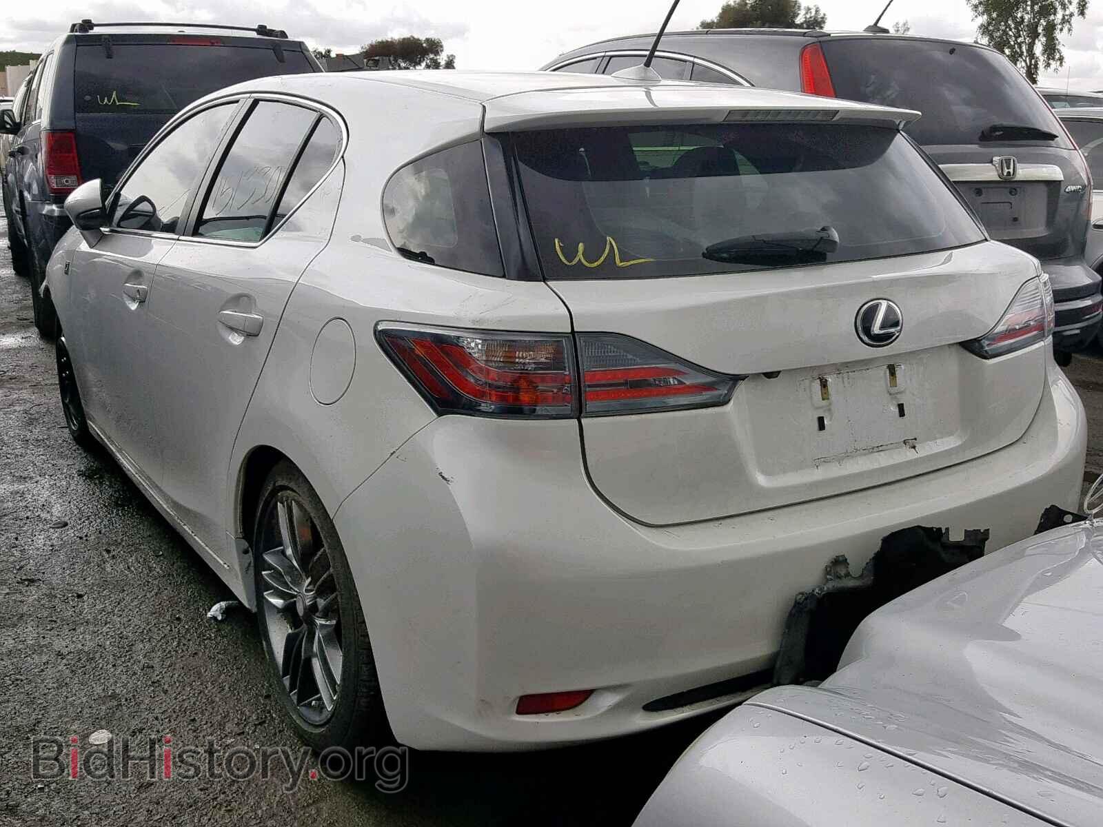 2012 LEXUS CT 200 - VIN: JTHKD5BH3C2065526 - Фото 3