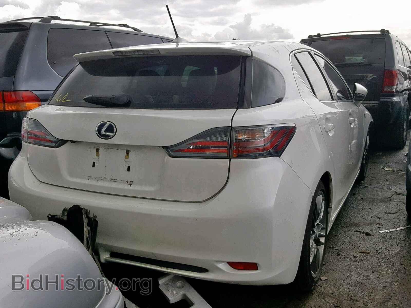 2012 LEXUS CT 200 - VIN: JTHKD5BH3C2065526 - Фото 4