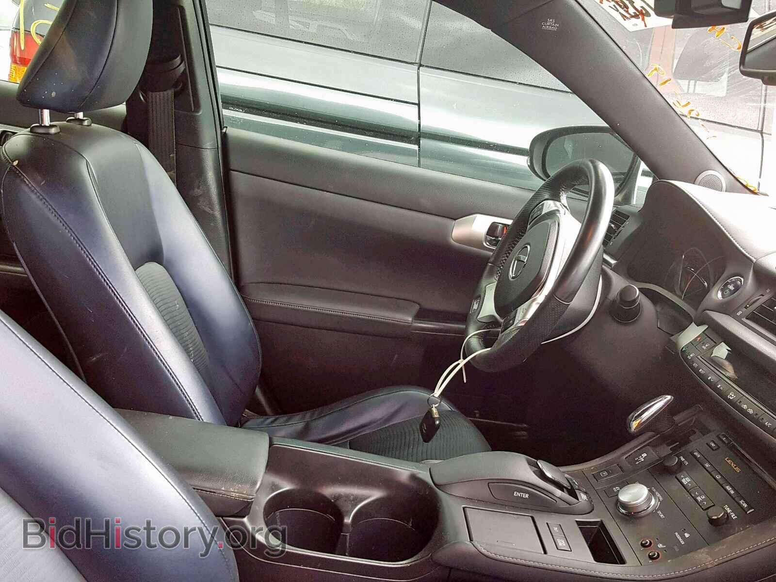 2012 LEXUS CT 200 - VIN: JTHKD5BH3C2065526 - Фото 5