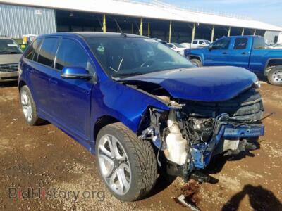 2013 Ford EDGE Edge Sport, синий — VIN 2FMDK3AKXDBA74698, Copart