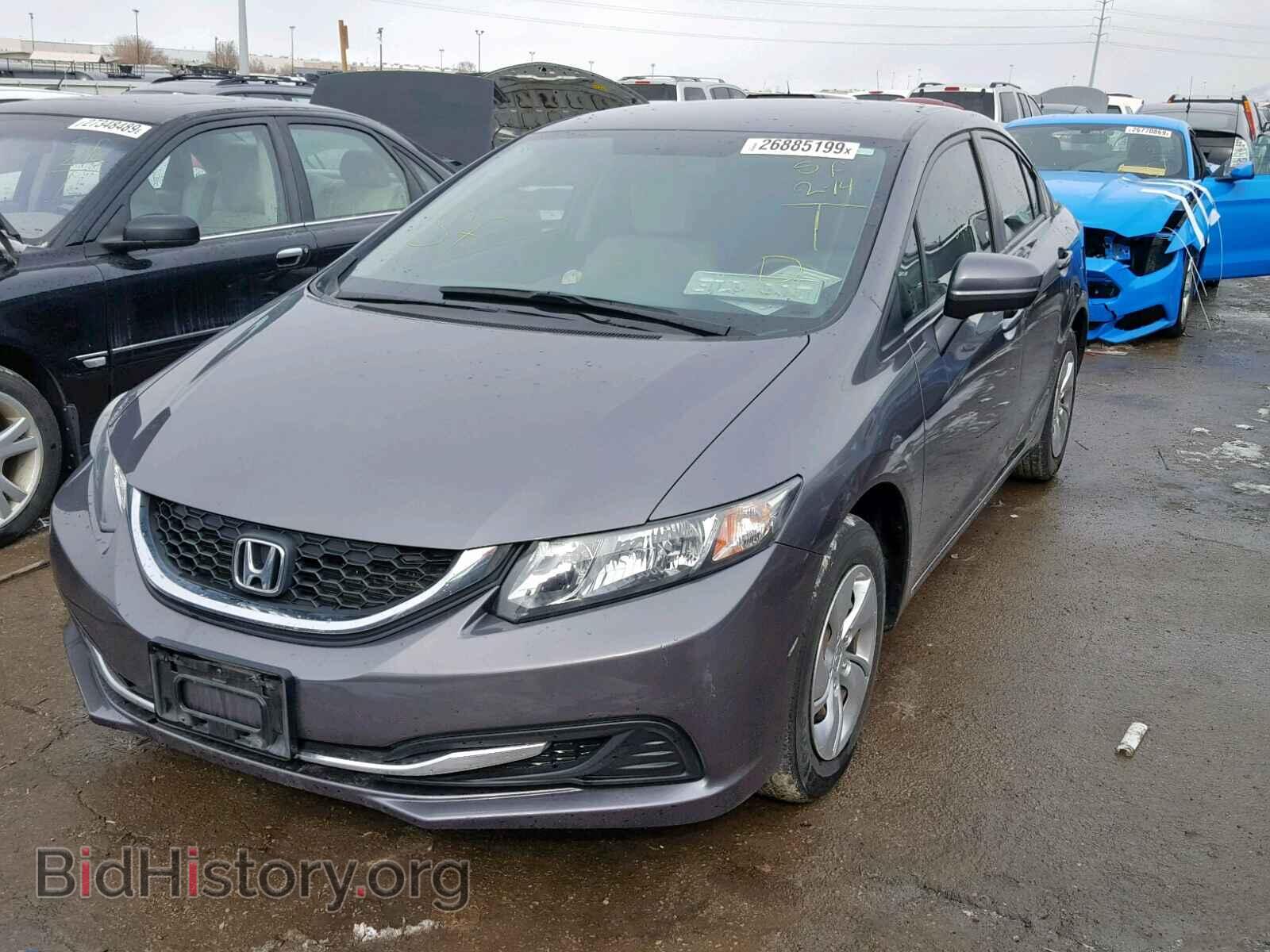 2014 HONDA CIVIC LX - VIN: 19XFB2F52EE014855 - Фото 2