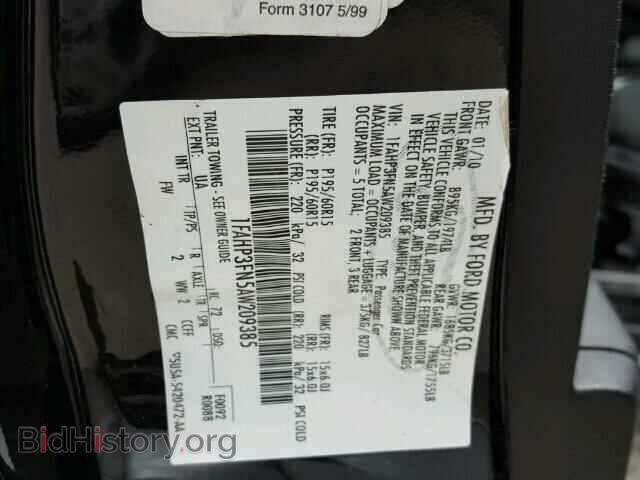 2010 FORD FOCUS - VIN: 1FAHP3FN5AW209385 - Photo 10