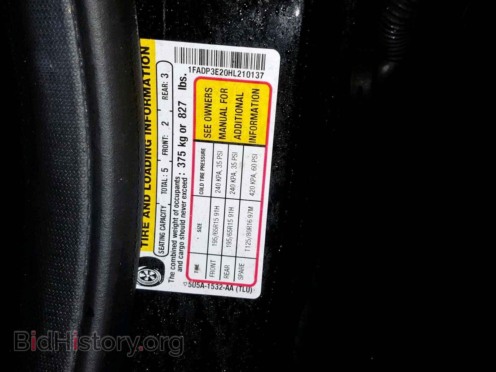 2017 FORD FOCUS - VIN: 1FADP3E20HL210137 - Photo 10